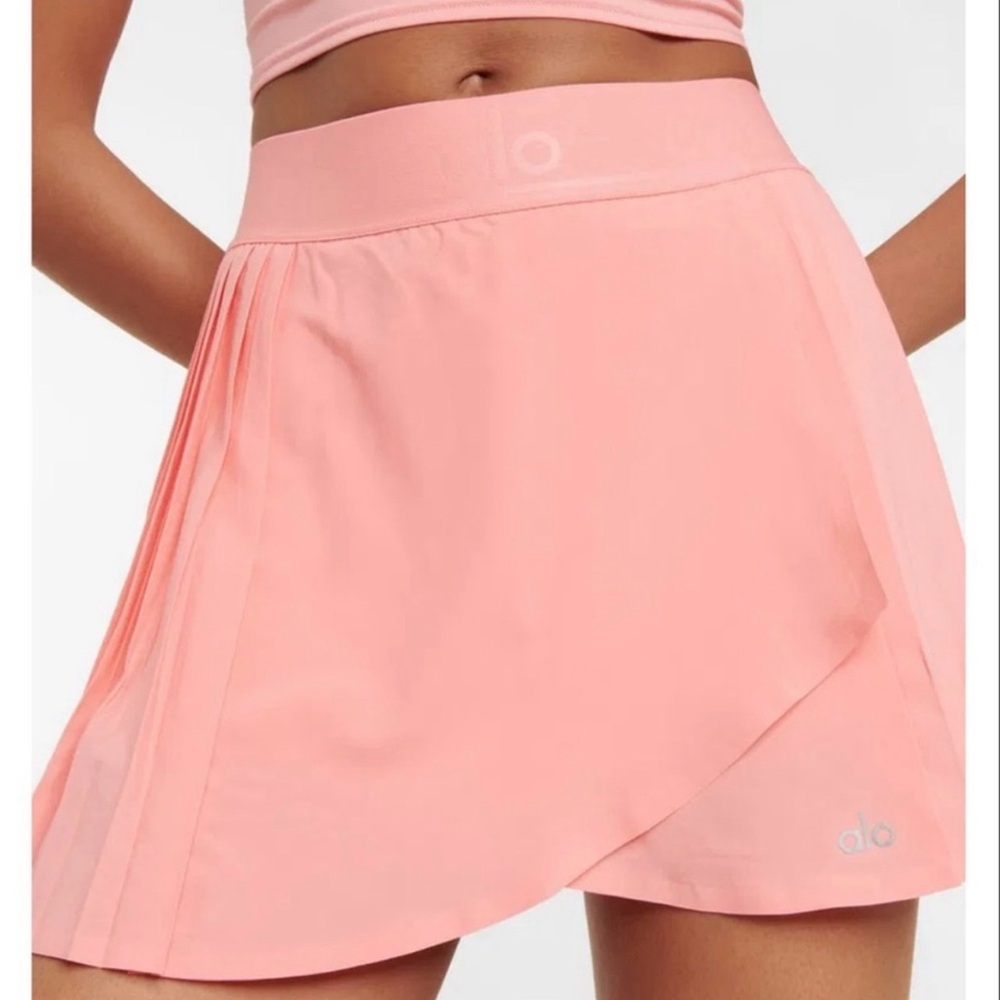 ALO Yoga Coral Pink Circle Skirt